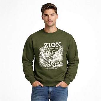 Zion National Park Established 1919 - Men's Graphic Sweatshirt