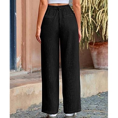 Women's Straight Leg Pants Loose Fit Casual Long Pants