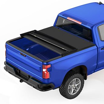 6.6FT Soft Tri-Fold Truck Bed Tonneau Cover for Chevrolet Silverado & Auto Manufacturer Truck