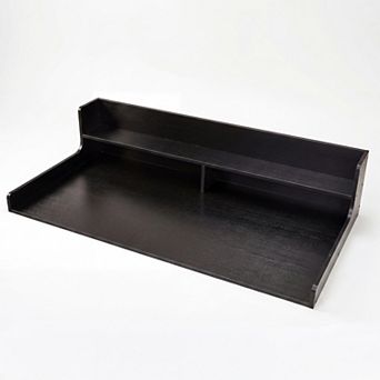 Heavy Duty MDF Laundry Room Organization Wood Shelf Topper with 12" Edge Rails & Non-Slip Pads, 54"W