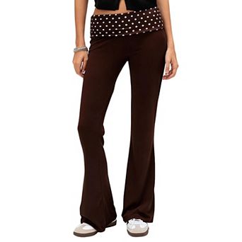 Women's Slim Fit Flare Leg Pants Casual Bell-Bottom Trousers