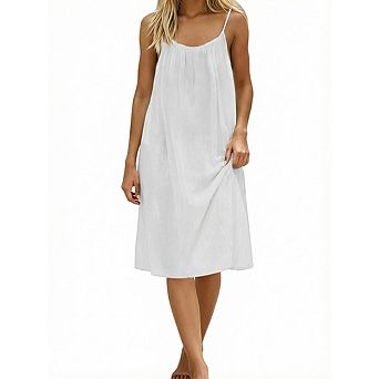 Backless Cami Dress for Women Sleeveless Long Cami Lounge Dress Backless for Indoor Summer Wear