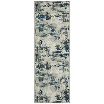 Modern Abstract Rug Faux Wool Accent Ultra Soft Non Slip Non Shedding Washable Rug for Living Room