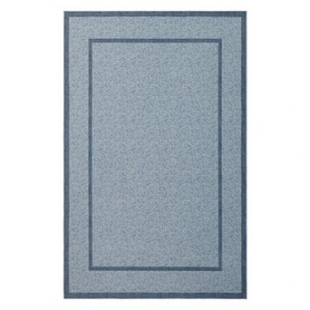 Ultra Thin Non Slip Rubber Backed Indoor Low Pile Checkered Floor Durable Area Rug for Living Room