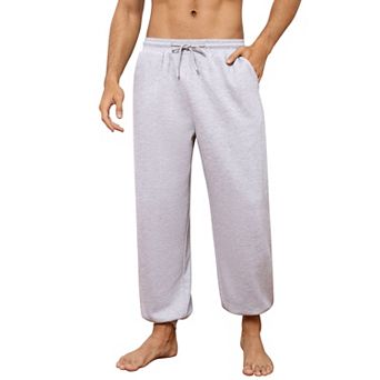 Men's Tapered Jogger Pants, Elastic Waist Drawstring Casual Trousers with Pockets