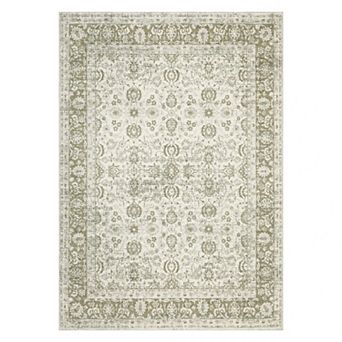 Washable Floral Area Rugs, Non-Slip Stain Resistant Vintage Boho Runners Carpets Indoor Outdoor