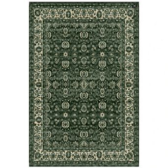 Washable Floral Area Rugs, Non-Slip Stain Resistant Vintage Boho Runners Carpets Indoor Outdoor