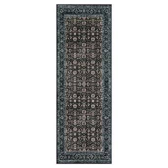 Washable Floral Area Rugs, Non-Slip Stain Resistant Vintage Boho Runners Carpets Indoor Outdoor