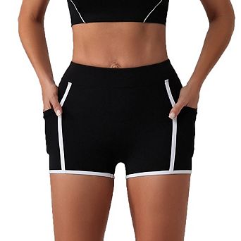 Women's High Waist Athletic Casual Shorts with Pockets Summer Daily Wear Workout Short Pants