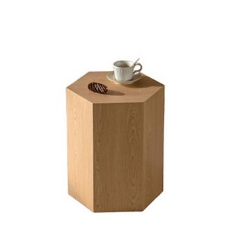 Hexagon MDF Coffee Table with Compact Design for Living Room and Bedroom
