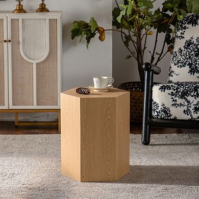 Hexagon MDF Coffee Table with Compact Design for Living Room and Bedroom