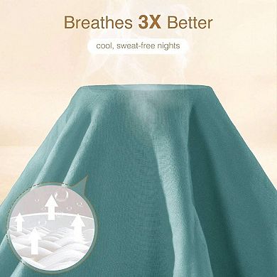 100% French Linen Duvet Cover Set - Breathable, Temperature-Regulating, Soft & Durable
