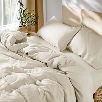 100% French Linen Duvet Cover Set - Breathable, Temperature-Regulating, Soft & Durable