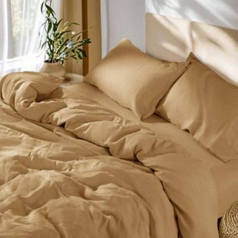 100% French Linen Duvet Cover Set - Breathable, Temperature-Regulating, Soft & Durable