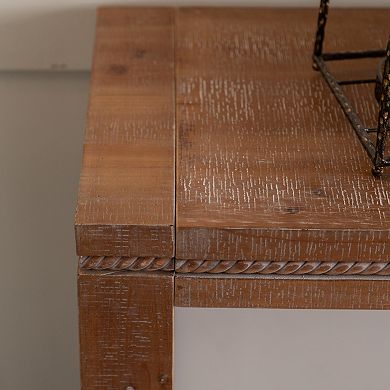 Narrow Console Table with Long Rectangle Frame for Entryway and Hallway