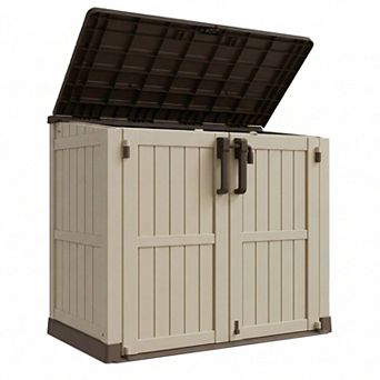Outdoor Storage Shed 36 Cu Ft Lockable Portable Waterproof Resin Easy Assemble