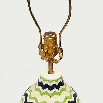 Chevron Inlay Table Lamp