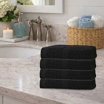 Home Weavers Willow Hand Towels, Cotton Zero Twist, 630 GSM Soft, Absorbent, Quick Dry 16x24 Inch