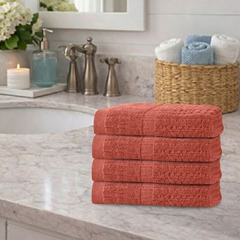 Home Weavers Willow Hand Towels, Cotton Zero Twist, 630 GSM Soft, Absorbent, Quick Dry 16x24 Inch