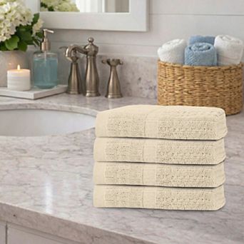 Home Weavers Willow Hand Towels, Cotton Zero Twist, 630 GSM Soft, Absorbent, Quick Dry 16x24 Inch