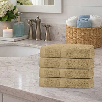 Home Weavers Willow Hand Towels, Cotton Zero Twist, 630 GSM Soft, Absorbent, Quick Dry 16x24 Inch
