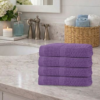 Home Weavers Willow Hand Towels, Cotton Zero Twist, 630 GSM Soft, Absorbent, Quick Dry 16x24 Inch