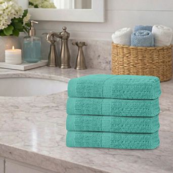 Home Weavers Willow Hand Towels, Cotton Zero Twist, 630 GSM Soft, Absorbent, Quick Dry 16x24 Inch