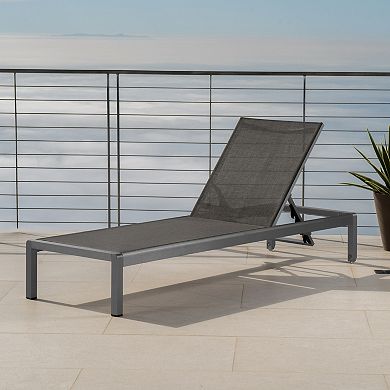 Patio Chaise Lounge Reclining Adjustable Backrest For Backyard Garden