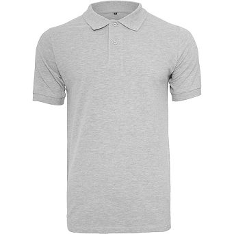 Build Your Brand Mens Pique Fitted Polo Shirt