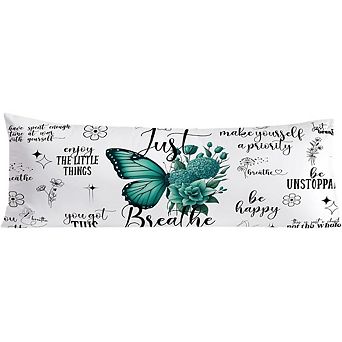 Inspirational Body Pillow Cover Soft Decorative Envelope Closure Cover