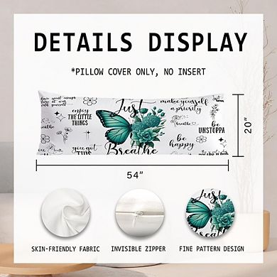 Inspirational Body Pillow Cover Soft Decorative Envelope Closure Cover