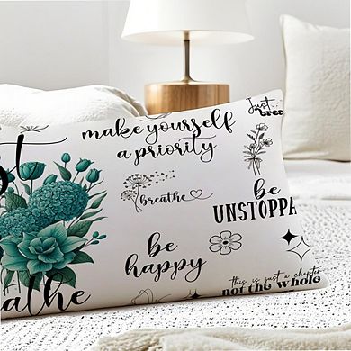 Inspirational Body Pillow Cover Soft Decorative Envelope Closure Cover