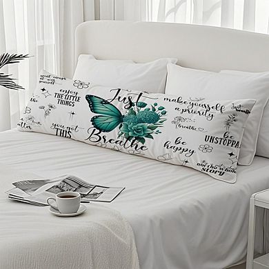 Inspirational Body Pillow Cover Soft Decorative Envelope Closure Cover