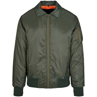 Build Your Brand Mens Collared er Jacket