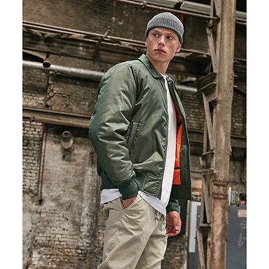 Build Your Brand Mens Collared er Jacket