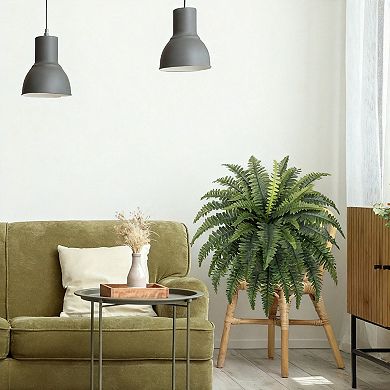 4 Large Artificial Boston Ferns