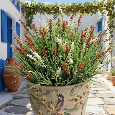 12 Bouquets of Artificial Red Wildflowers