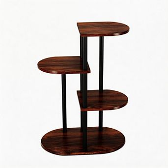 Wood Plant Stand For Patio Garden Balcony Use