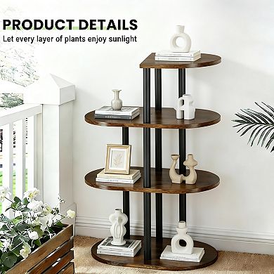 Wood Plant Stand For Patio Garden Balcony Use