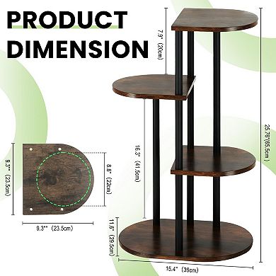 Wood Plant Stand For Patio Garden Balcony Use