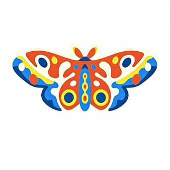 Lany Space Runner Rug, Washable Rugs, Easy Clean Non-Slip Rugs, Irregular Butterfly Rug