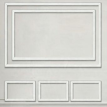 Peel and Stick Wall Trim Set TV Wall Home Decor Panels