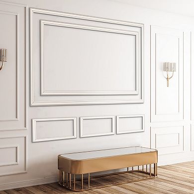 Peel and Stick Wall Trim Set TV Wall Home Decor Panels