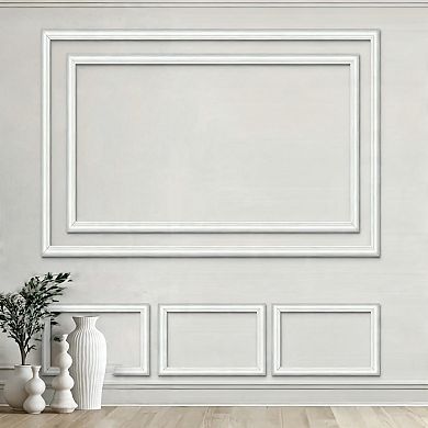Peel and Stick Wall Trim Set TV Wall Home Decor Panels