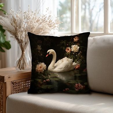 William Morris Inspired Throw Pillow Cover, Cotton, Double-Sided Print, Hidden Zipper