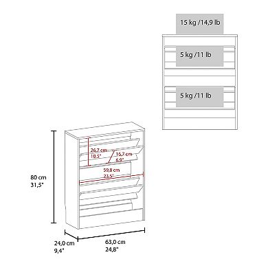 High Pull Down Shoe Rack Vertical Storage Cabinet for Entryway and Bedroom