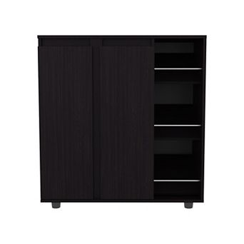 Shoe Rack with Side Tiers Compact Storage Organizer for Shoes and Boots