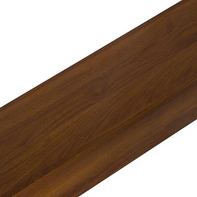 Stacked Block Console Table Solid Wood Structure Natural Surface Finish For Household Display