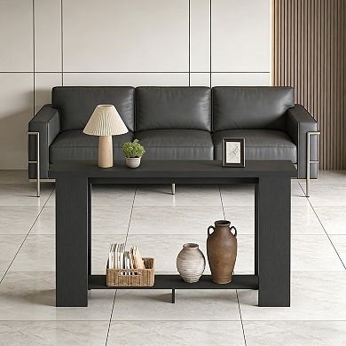 Narrow Side Table Solid Wood Construction For Corridor Indoor Resting And Display Use