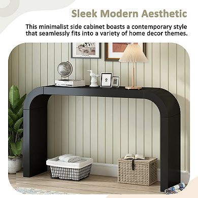 Versatile Console Table Sturdy Integrated Frame Construction For Hallway Bedroom Living Space